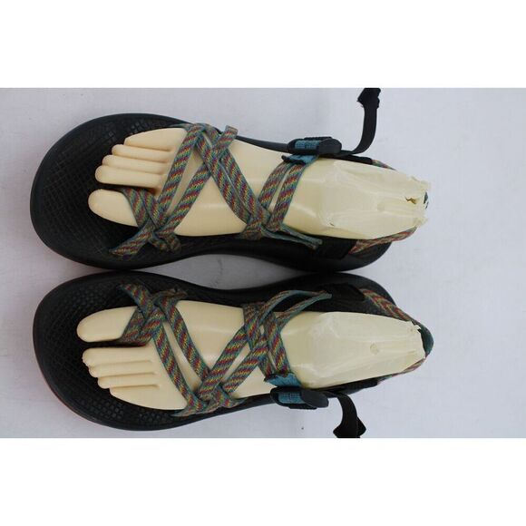 Womens Chaco ZX/2 Classic Vibram Fiesta Rainbow Toe Ring Strap Sandals SZ 10 - Picture 3 of 11